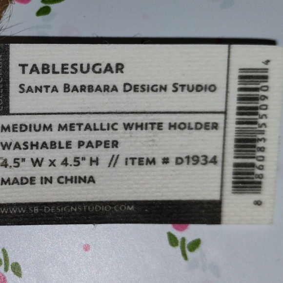 SANTA BARBARA DESIGN: Set of 2 White Washable Paper Sturdy Holders - Picture 4 of 10